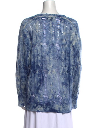 Avant Toi Cashmere Tie-Dye Print Sweater