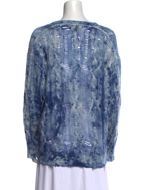 Avant Toi Cashmere Tie-Dye Print Sweater