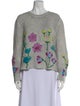 Avant Toi Printed Crew Neck Sweater