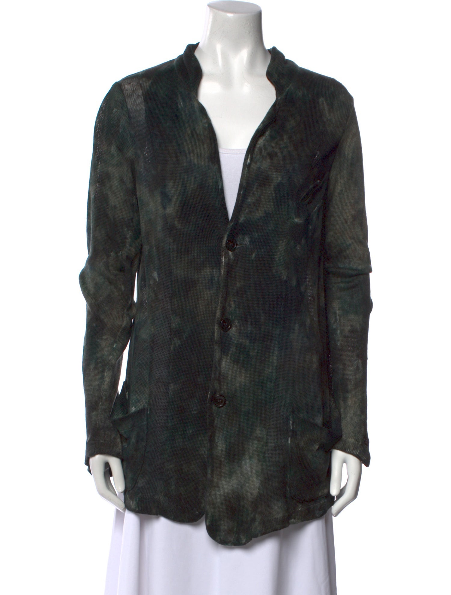 Avant Toi Linen Tie-Dye Print Sweater