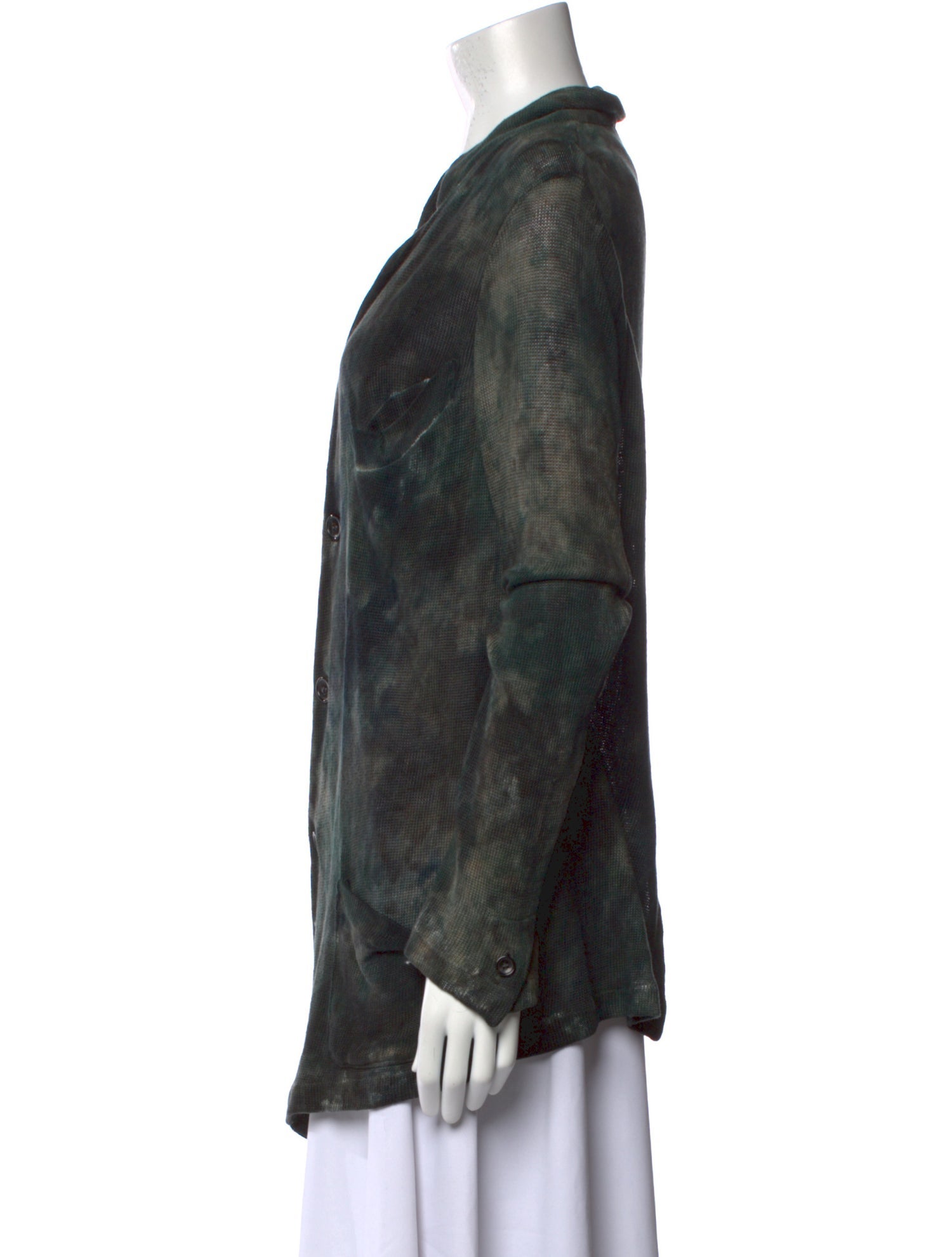 Avant Toi Linen Tie-Dye Print Sweater