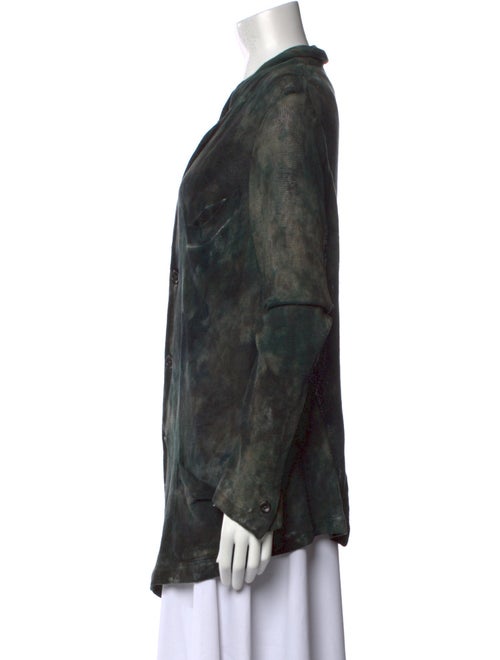 Avant Toi Linen Tie-Dye Print Sweater