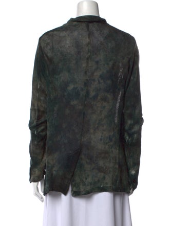 Avant Toi Linen Tie-Dye Print Sweater