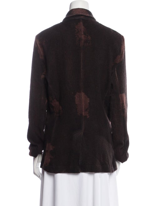 Avant Toi Merino Wool Colorblock Pattern Blazer