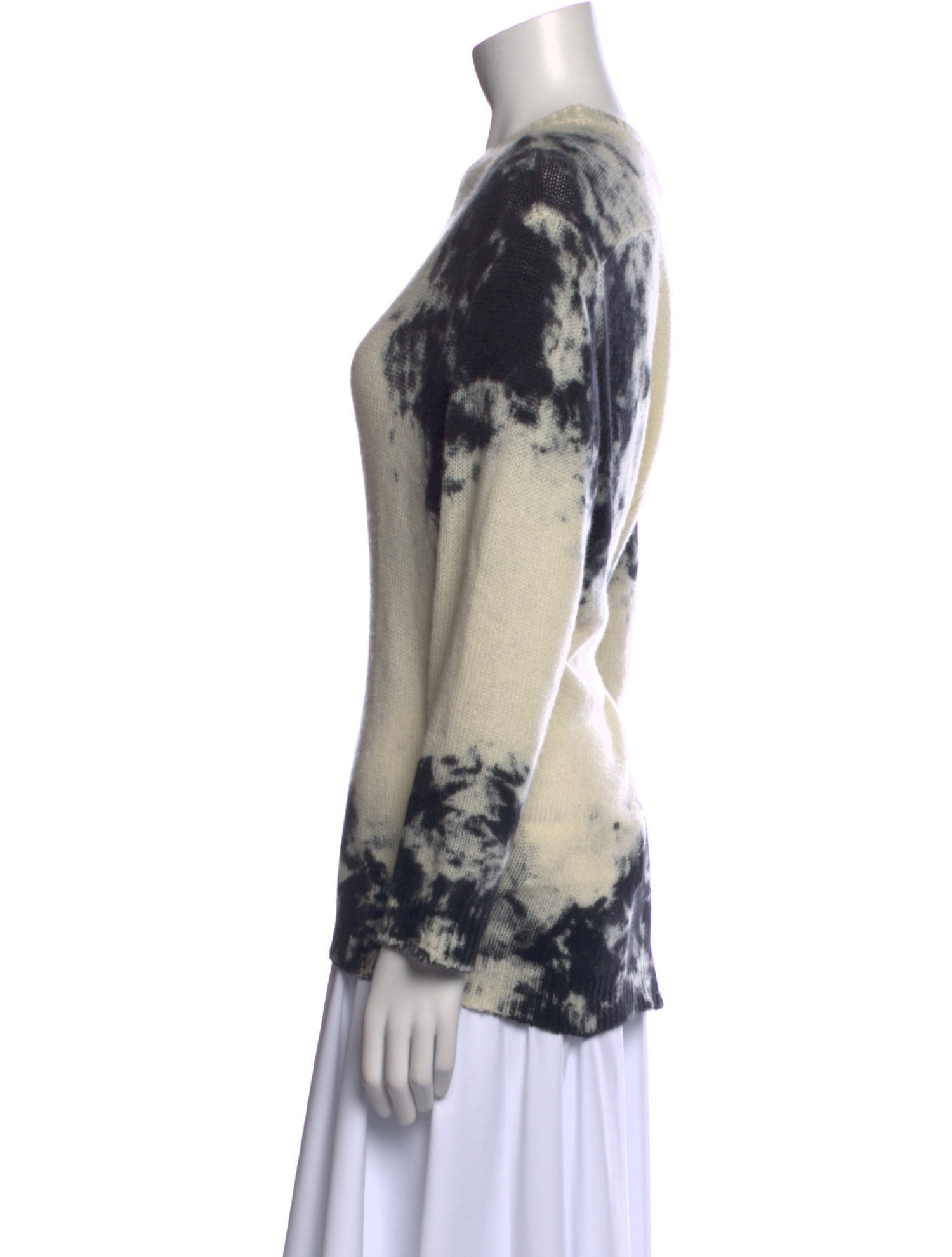 Avant Toi Cashmere Tie-Dye Print Sweater