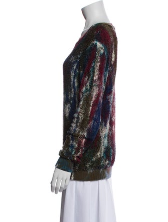 Avant Toi Silk Printed Sweater