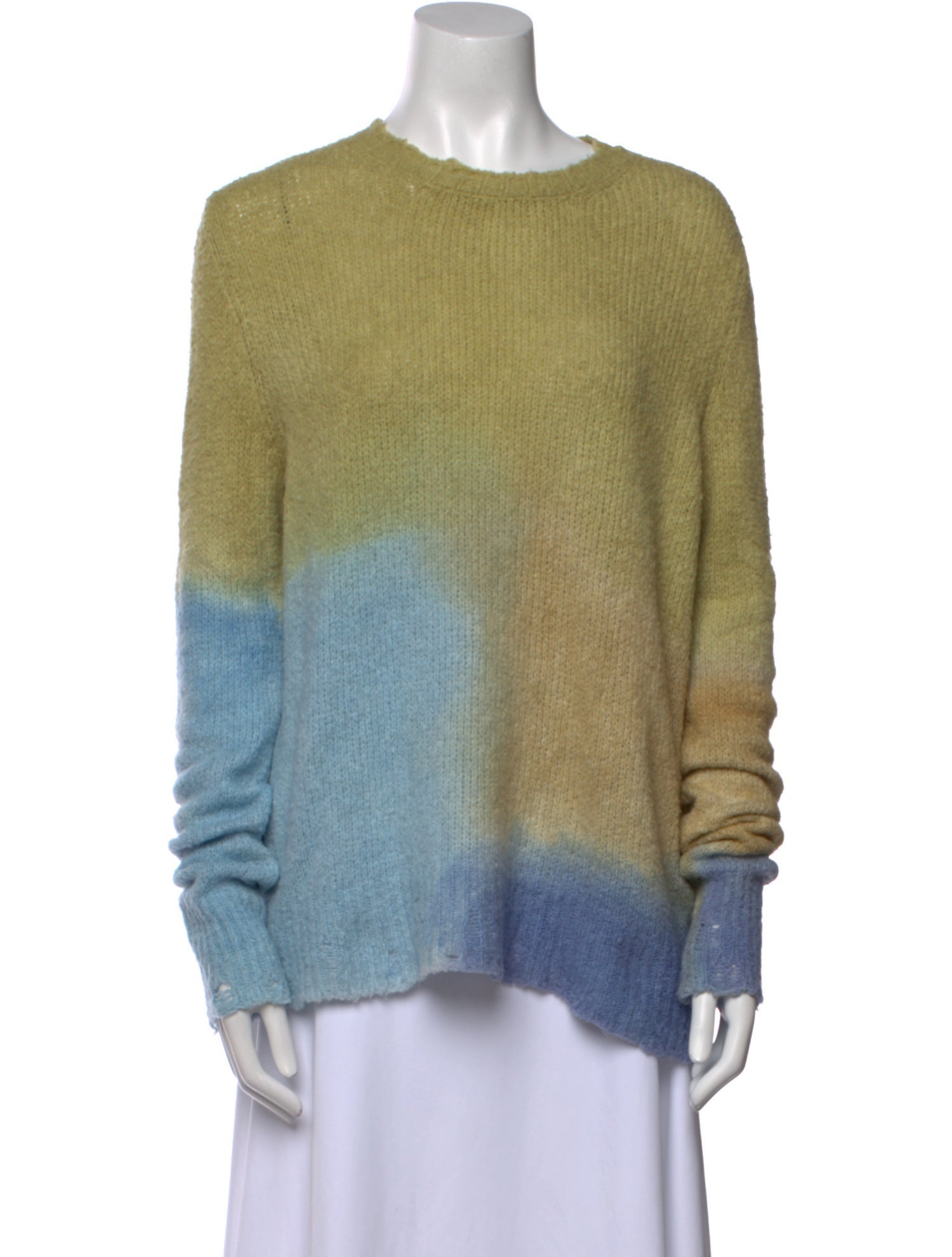 Avant Toi Tie-Dye Print Crew Neck Sweater w/ Tags