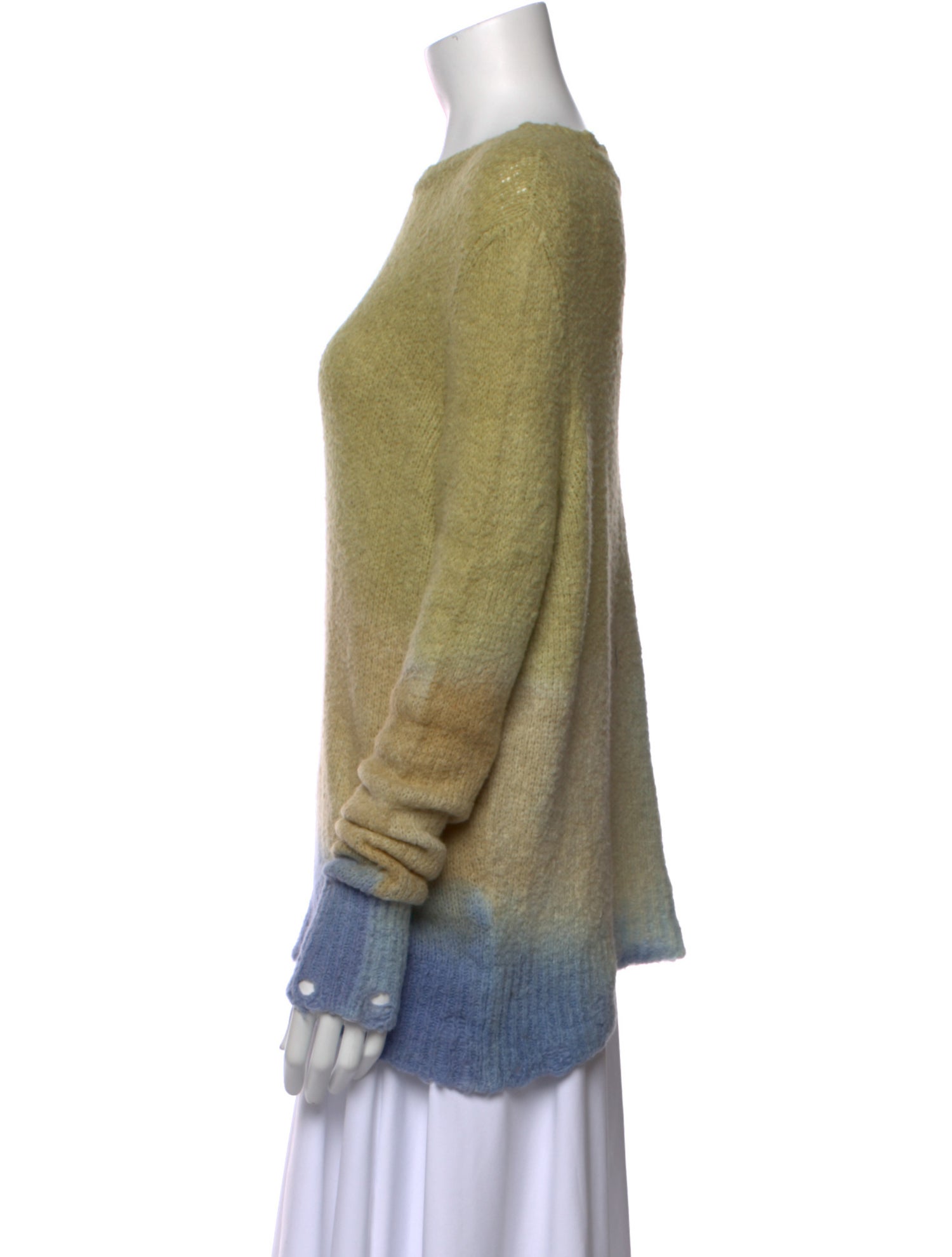 Avant Toi Tie-Dye Print Crew Neck Sweater w/ Tags