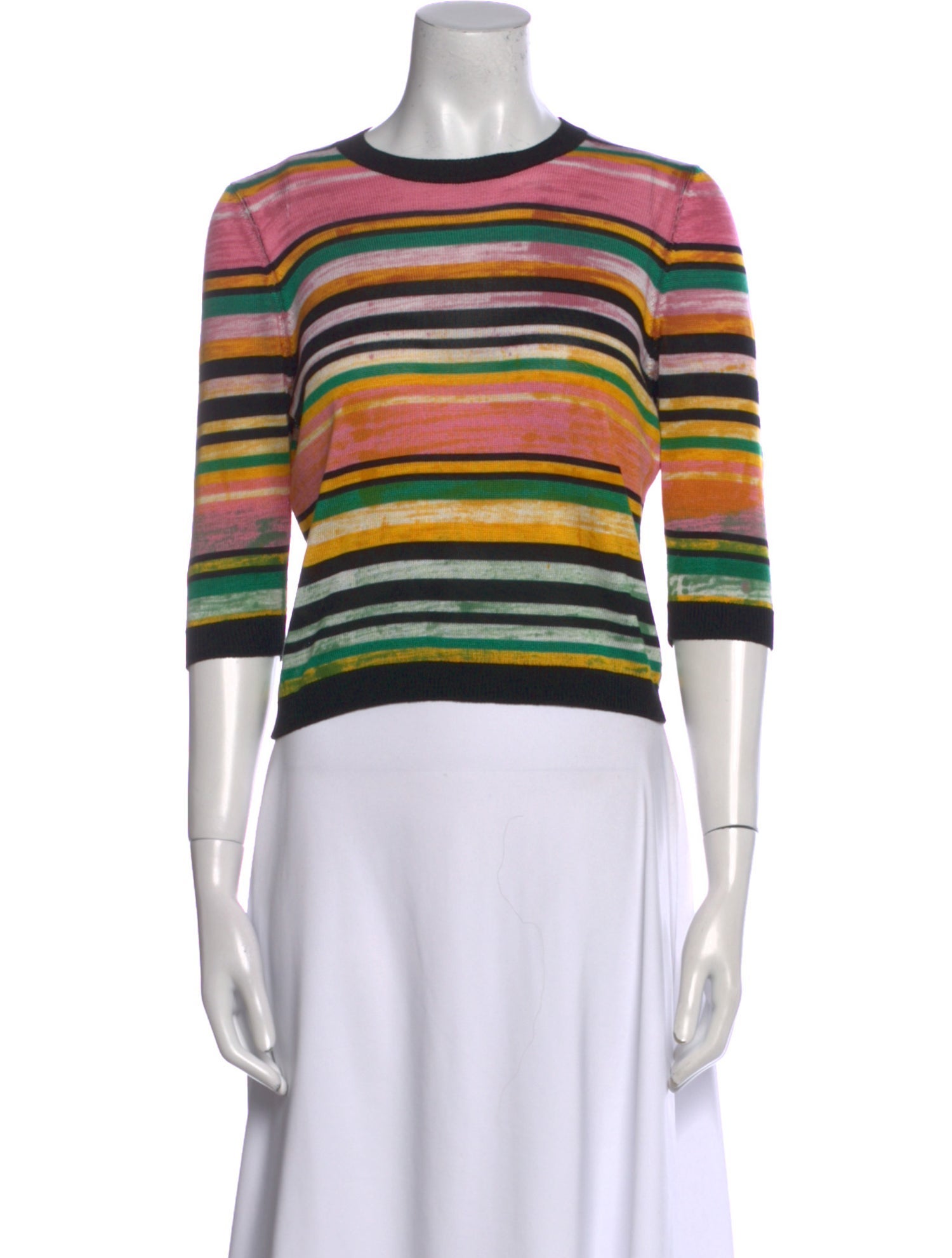 Avant Toi Silk Striped Sweater