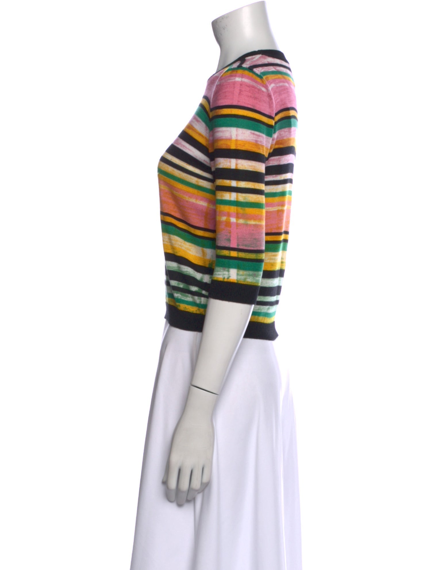 Avant Toi Silk Striped Sweater