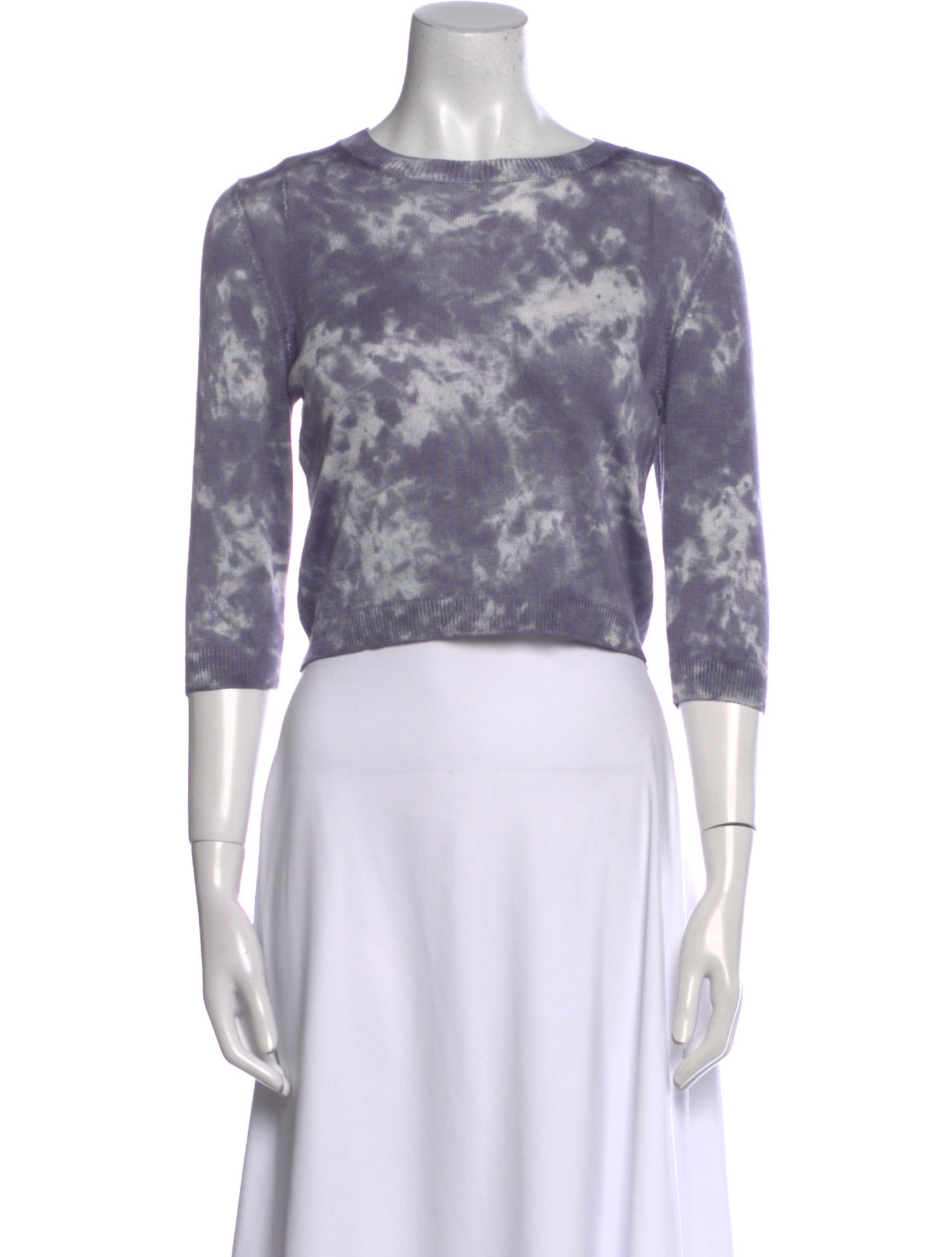 Avant Toi Silk Tie-Dye Print Sweater