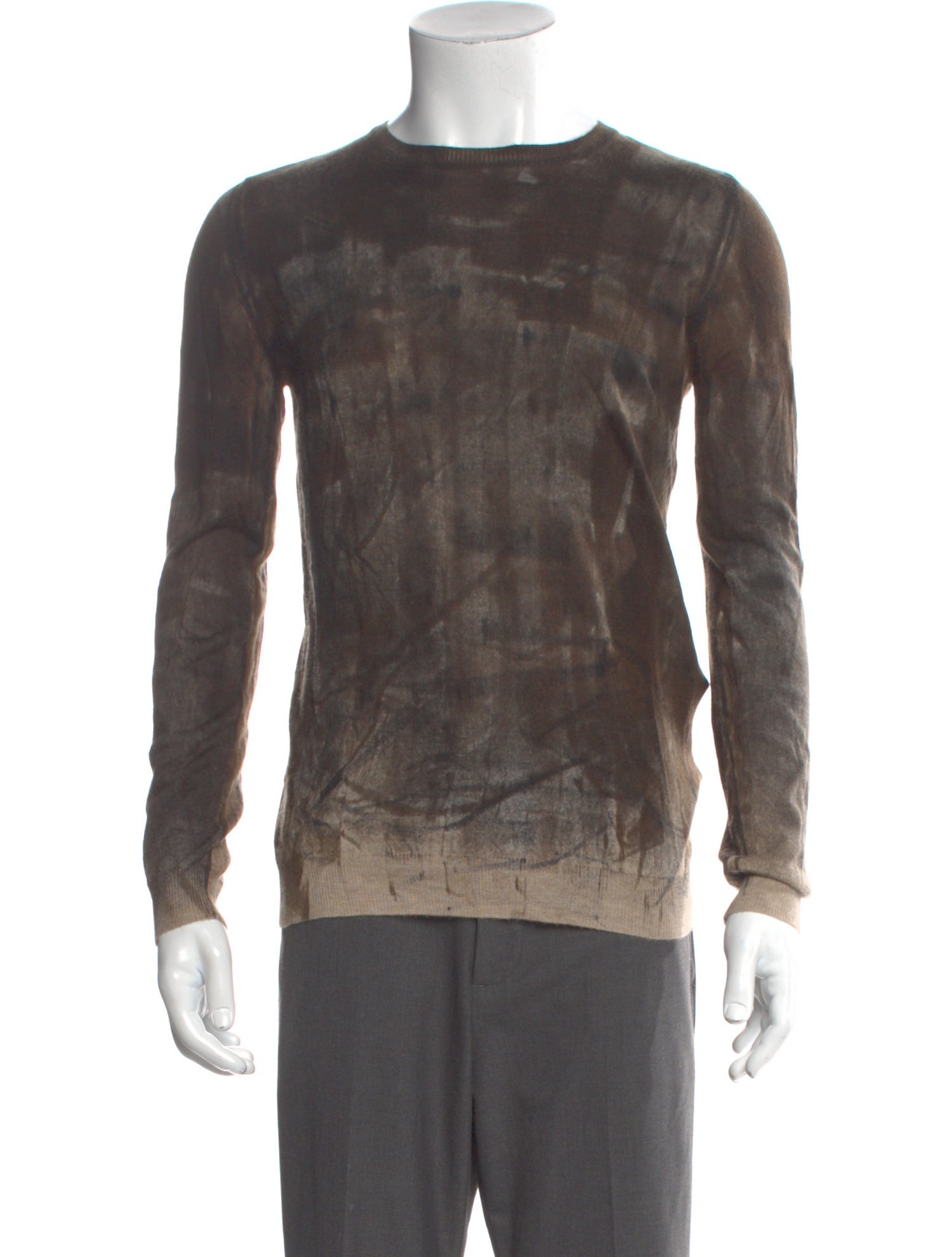 Avant Toi Cashmere Tie-Dye Print Pullover
