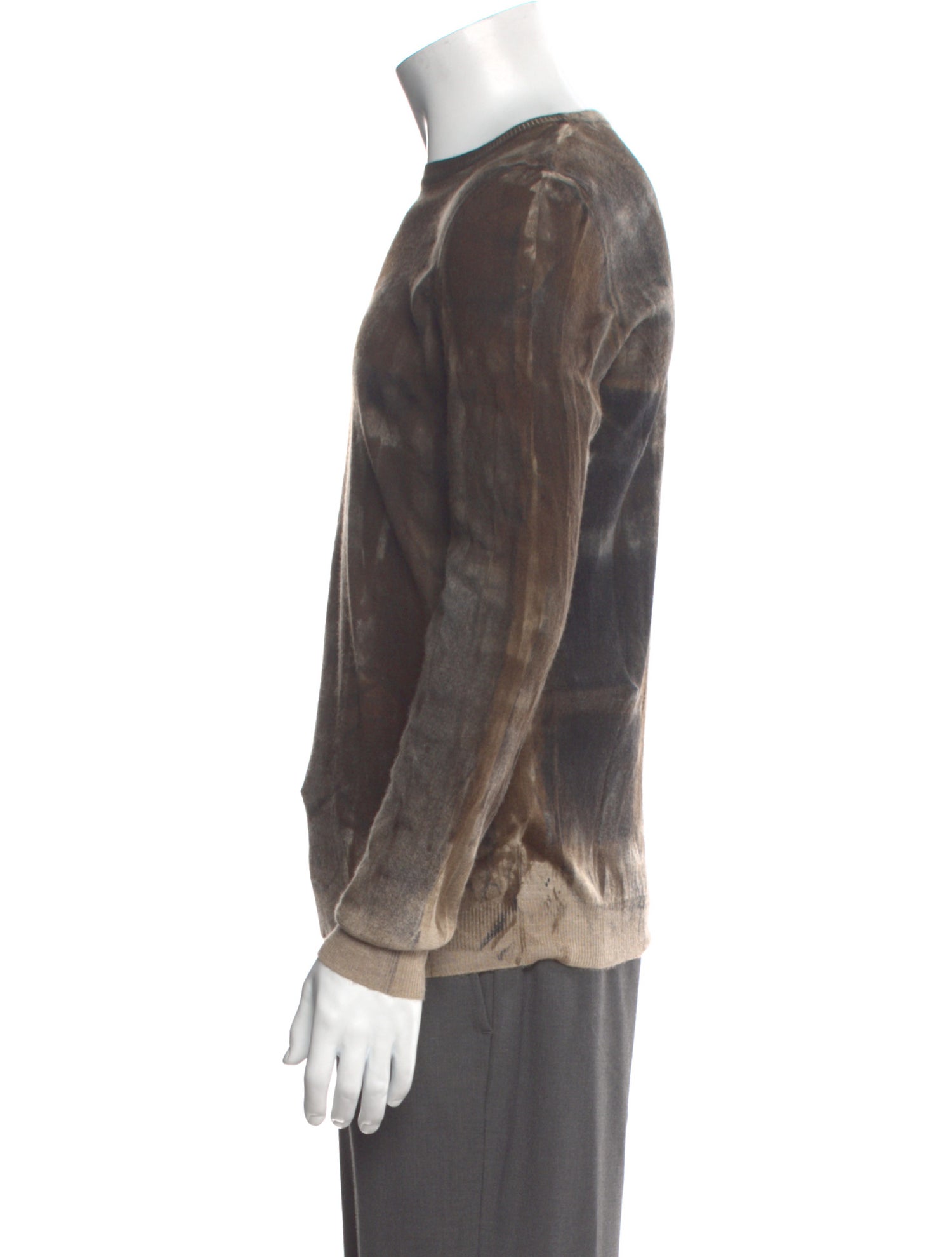 Avant Toi Cashmere Tie-Dye Print Pullover