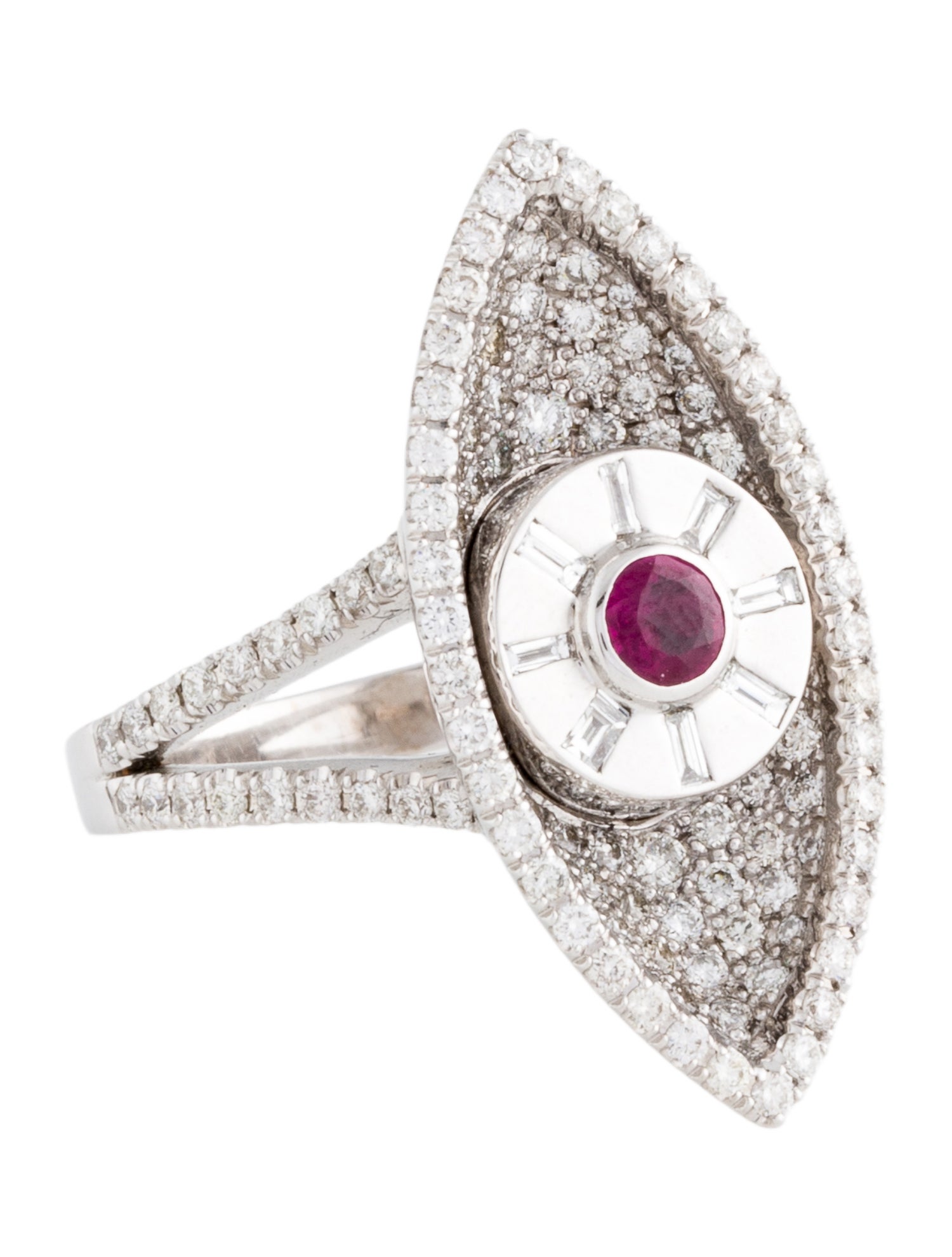 Skyler + Jones 18K Ruby & Diamond Divinity Cocktail Ring