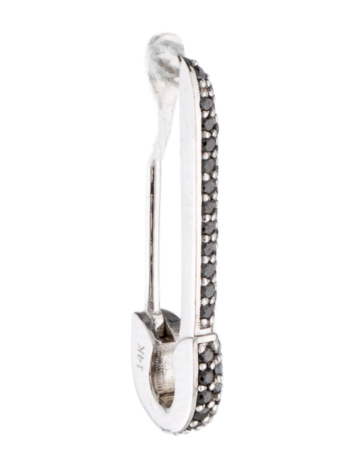 Skyler + Jones 14K Diamond Safety Pin Single Earring