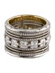 Alexandra Mor Platinum Diamond Signature Wide Eternity Band