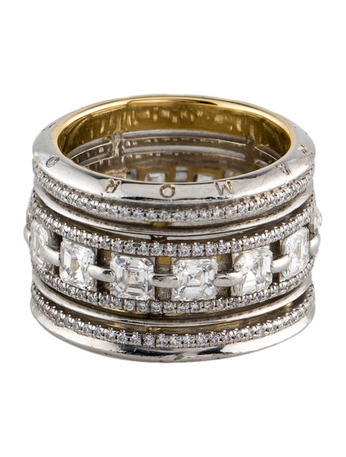 Alexandra Mor Platinum Diamond Signature Wide Eternity Band