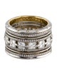 Alexandra Mor Platinum Diamond Signature Wide Eternity Band