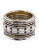 Alexandra Mor Platinum Diamond Signature Wide Eternity Band