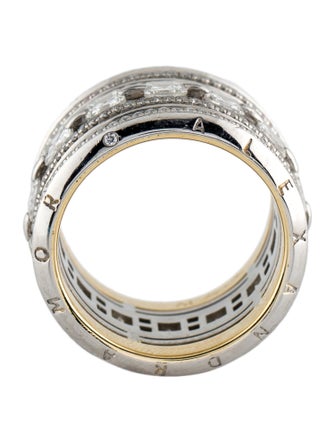 Alexandra Mor Platinum Diamond Signature Wide Eternity Band