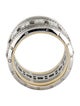 Alexandra Mor Platinum Diamond Signature Wide Eternity Band