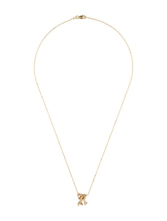 Alex Woo 14K Initial 'R' Pendant Necklace
