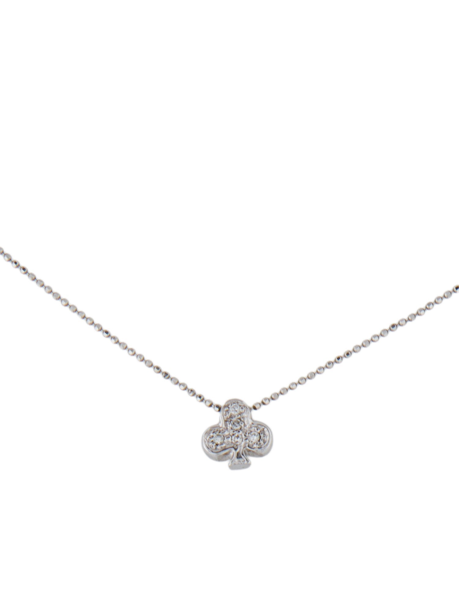 Alex Woo 14K Diamond Vegas Club Charm Necklace