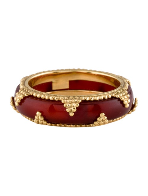 Alexandre Reza 18K Carnelian Suze Band
