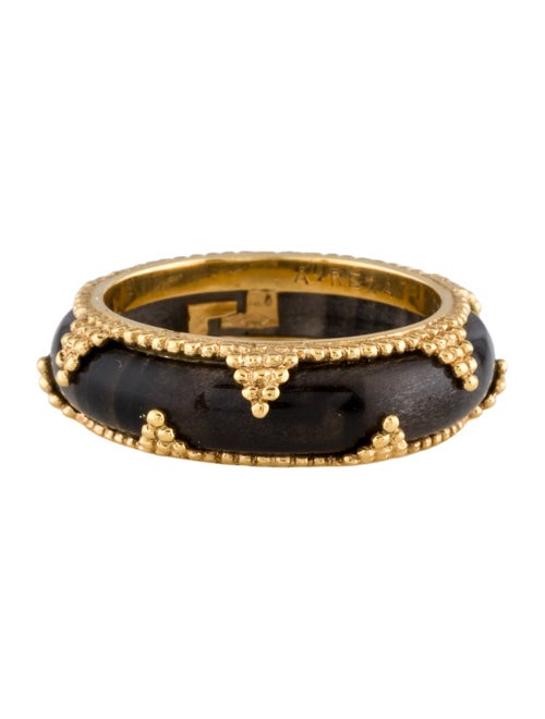 Alexandre Reza 18K Obsidian Suze Band