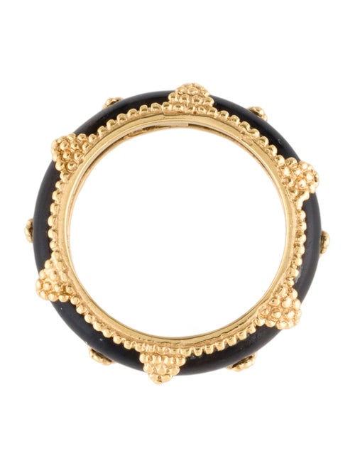 Alexandre Reza 18K Obsidian Suze Band