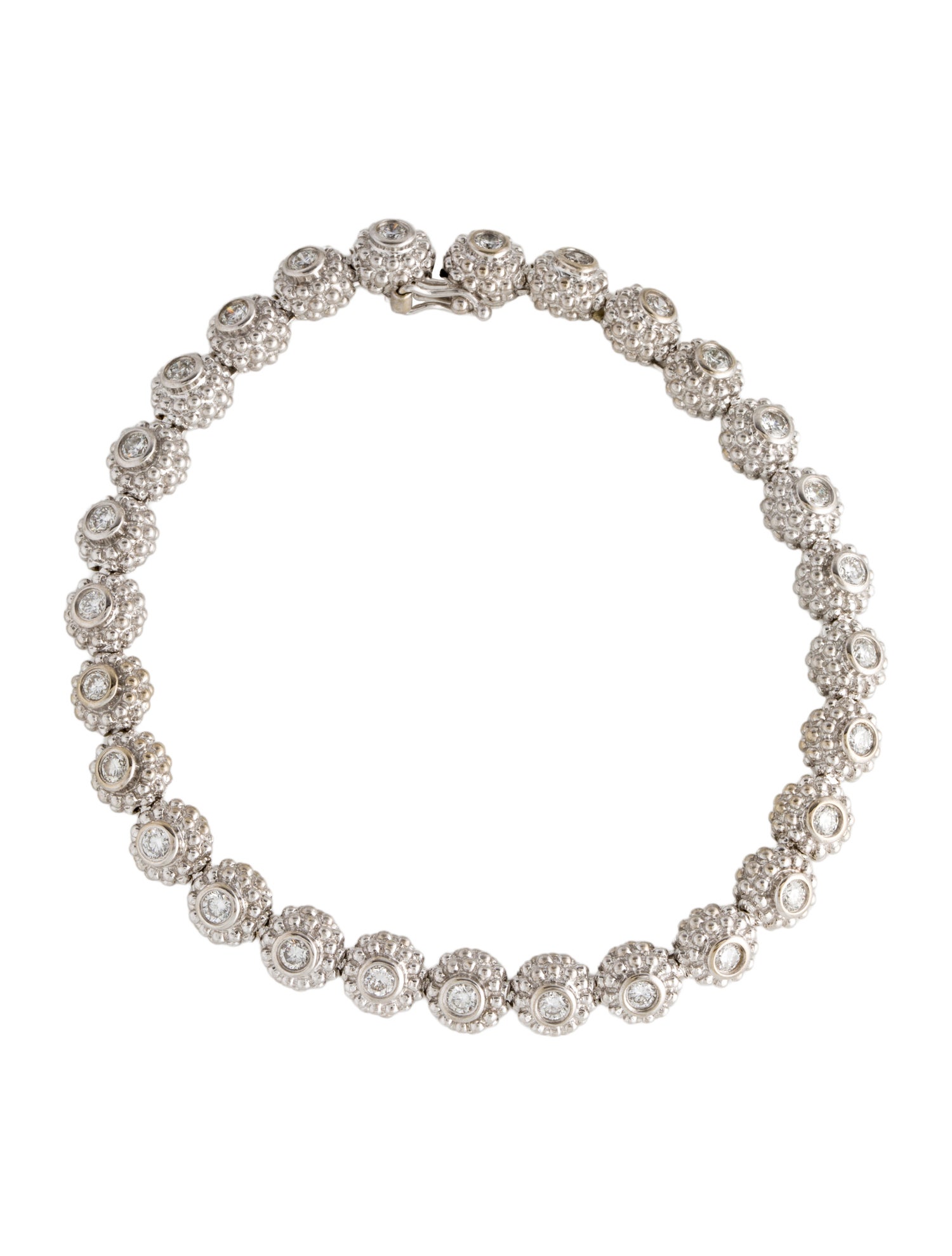 AYA 18K 1.12ctw Diamond Tennis Bracelet