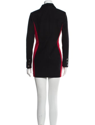 Anthony Vaccarello Colorblock Pattern Coat