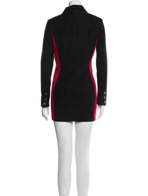 Anthony Vaccarello Colorblock Pattern Coat