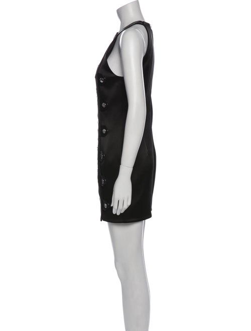 Anthony Vaccarello Crew Neck Mini Dress