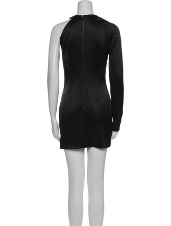 Anthony Vaccarello Crew Neck Mini Dress