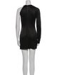 Anthony Vaccarello Crew Neck Mini Dress