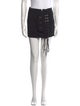 Anthony Vaccarello Wool Mini Skirt