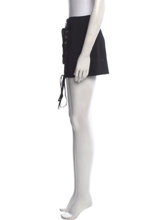 Anthony Vaccarello Wool Mini Skirt