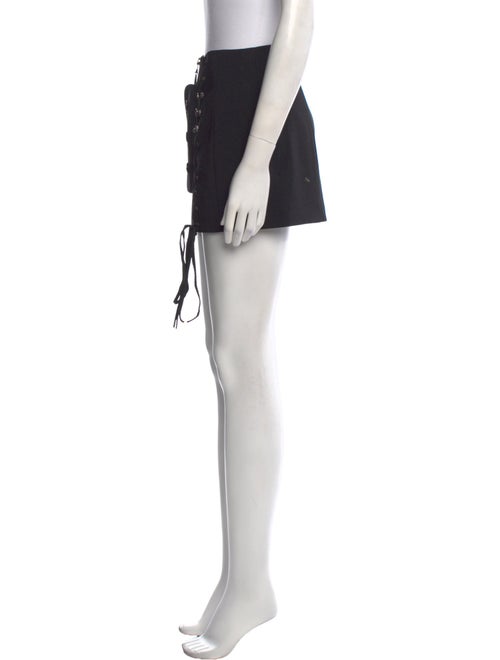 Anthony Vaccarello Wool Mini Skirt