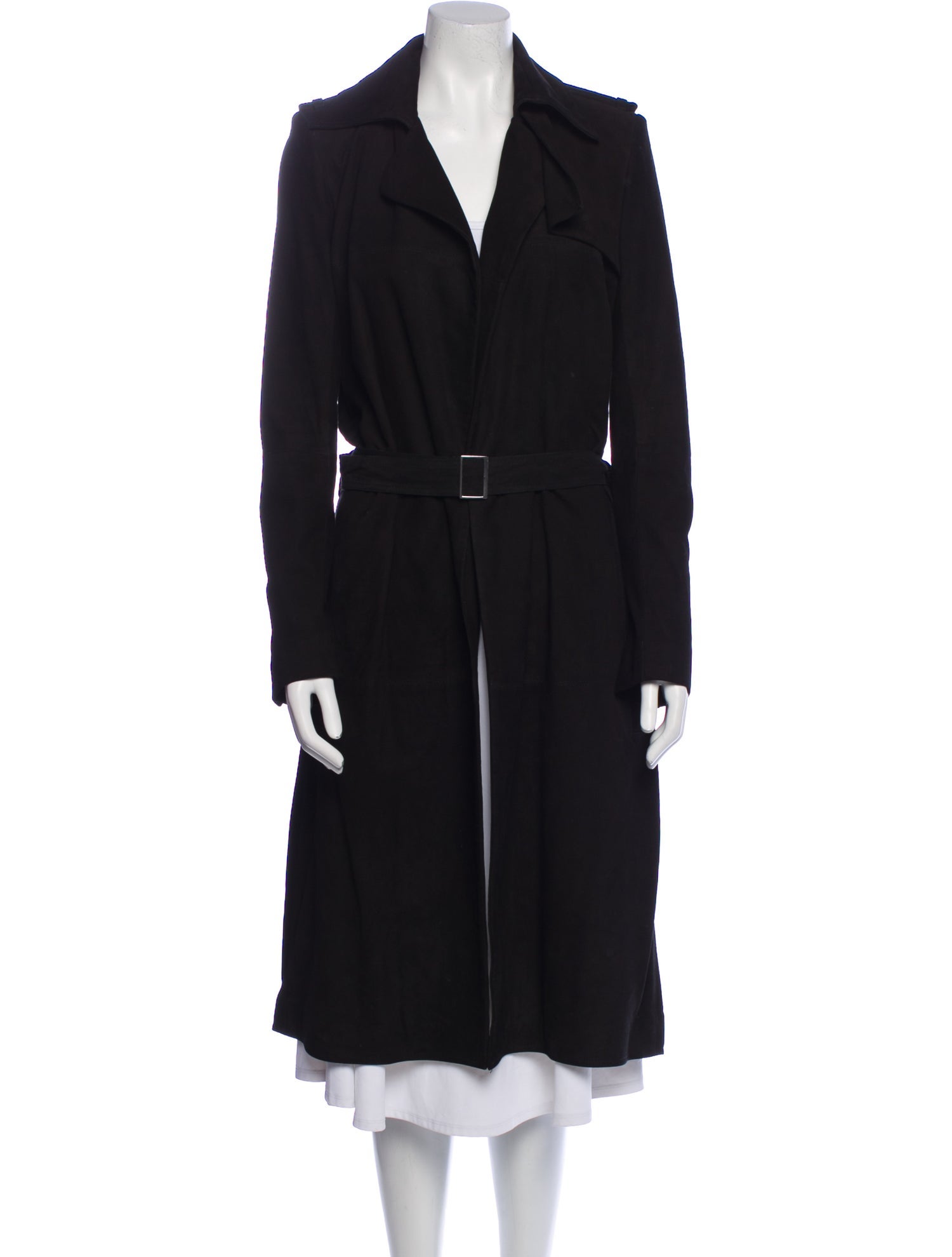 Anthony Vaccarello Goat Leather Coat