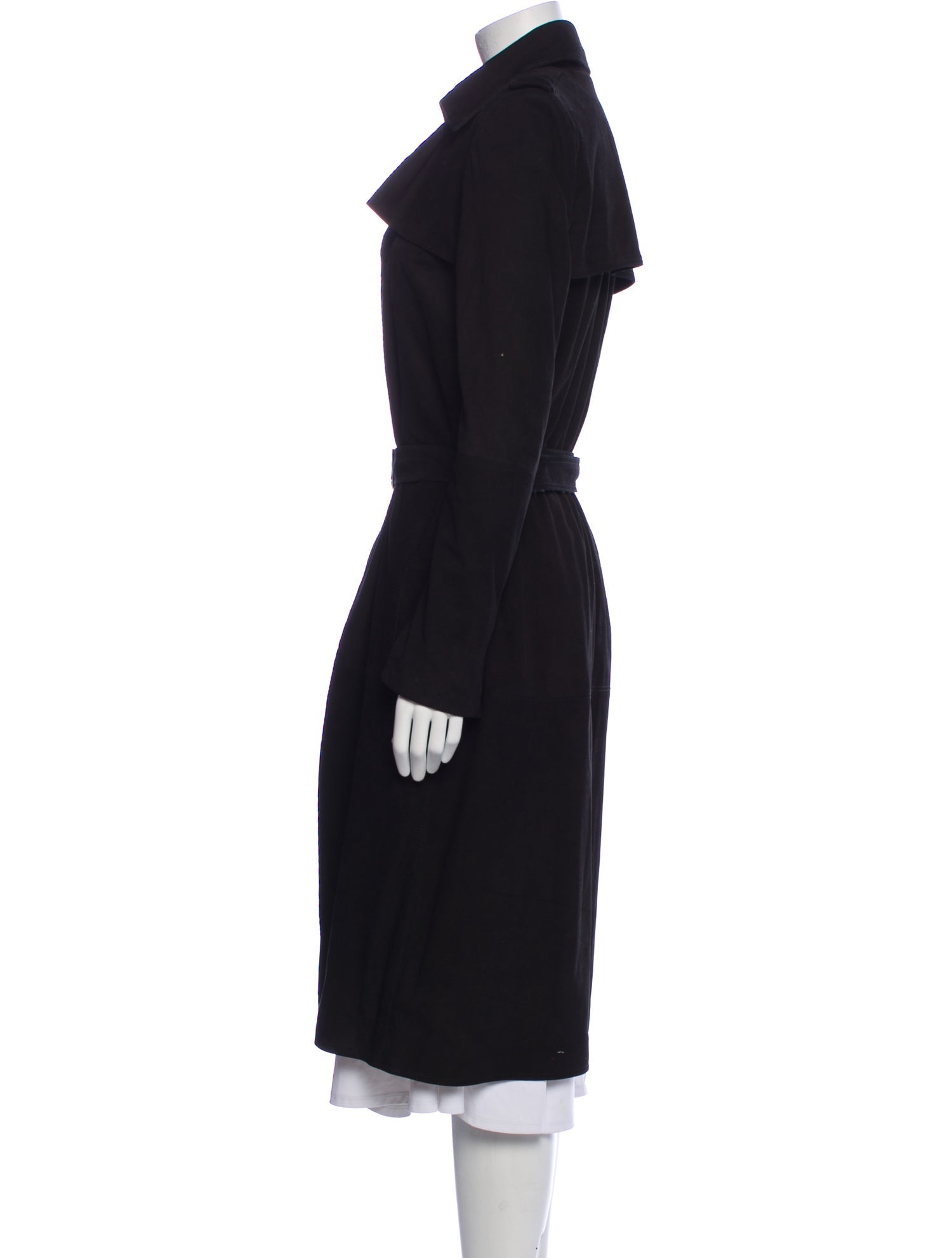 Anthony Vaccarello Goat Leather Coat