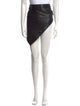 Anthony Vaccarello Lambskin Knee-Length Skirt