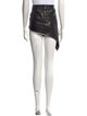 Anthony Vaccarello Lambskin Knee-Length Skirt