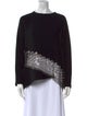 Anthony Vaccarello Bateau Neckline Long Sleeve Top