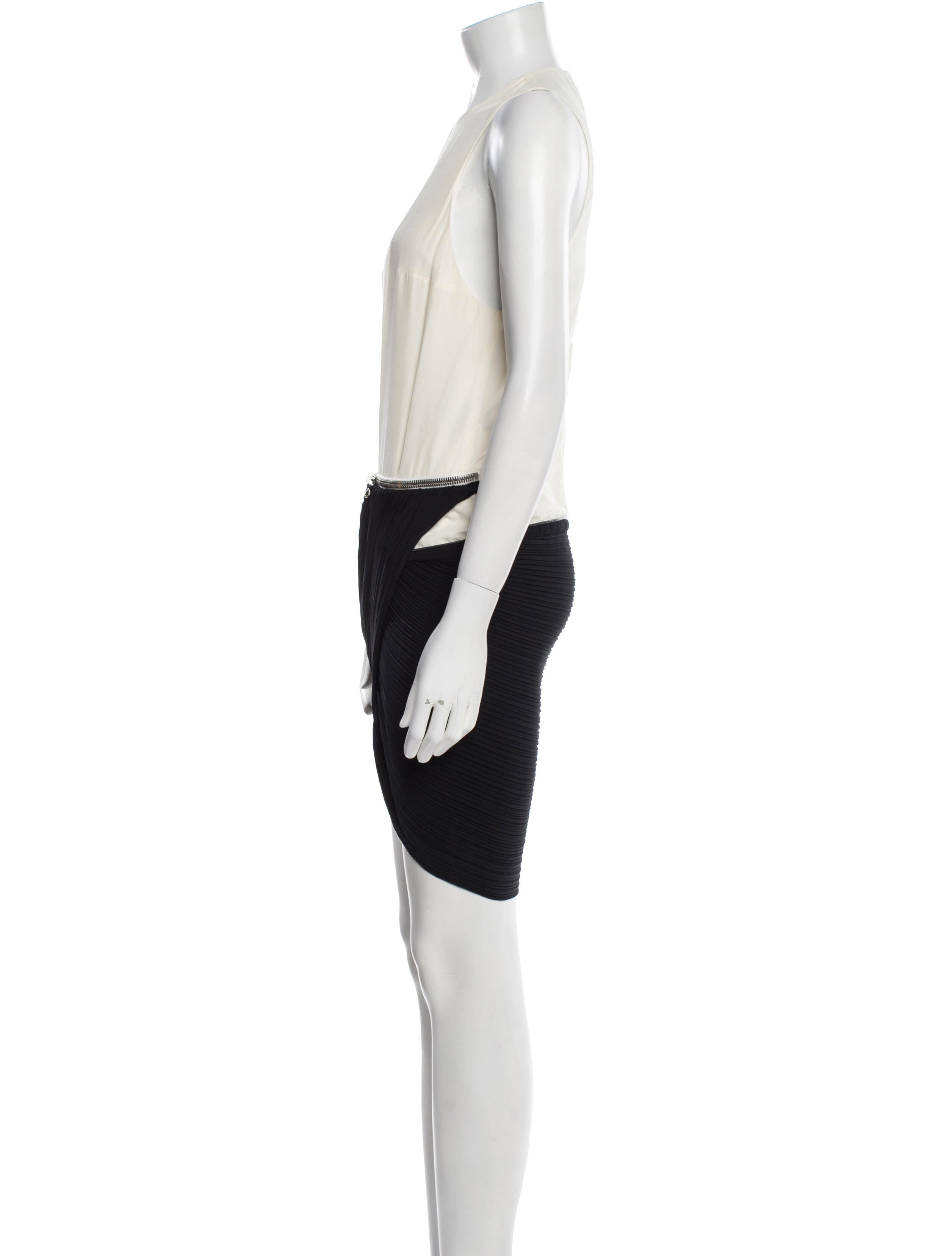 Anthony Vaccarello Silk Mini Dress
