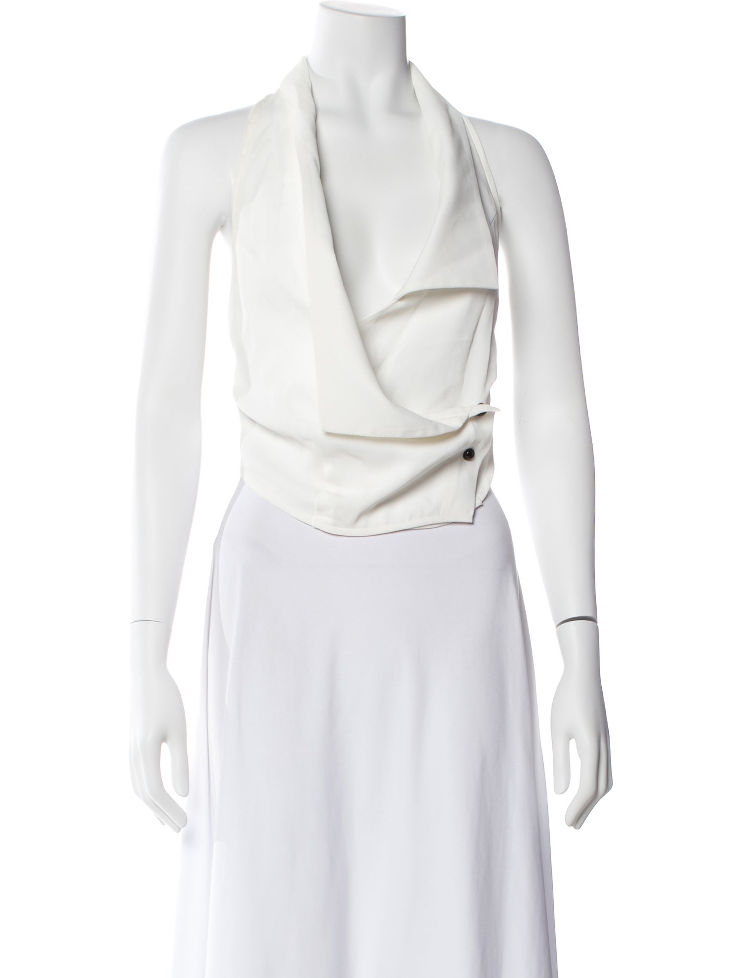 Anthony Vaccarello Halterneck Sleeveless Top