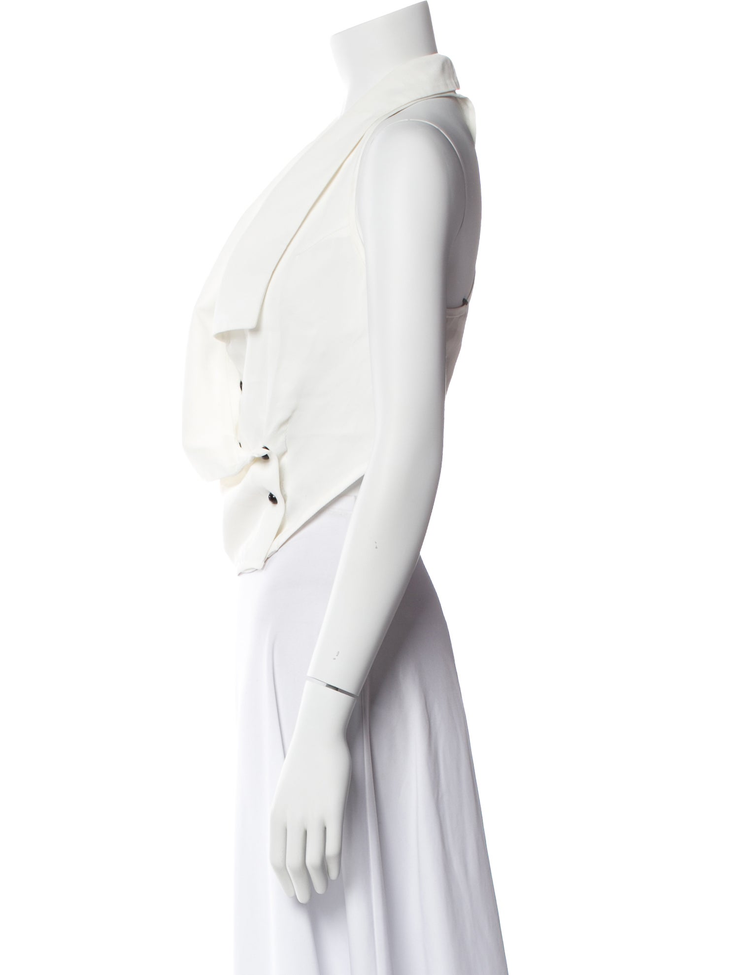 Anthony Vaccarello Halterneck Sleeveless Top