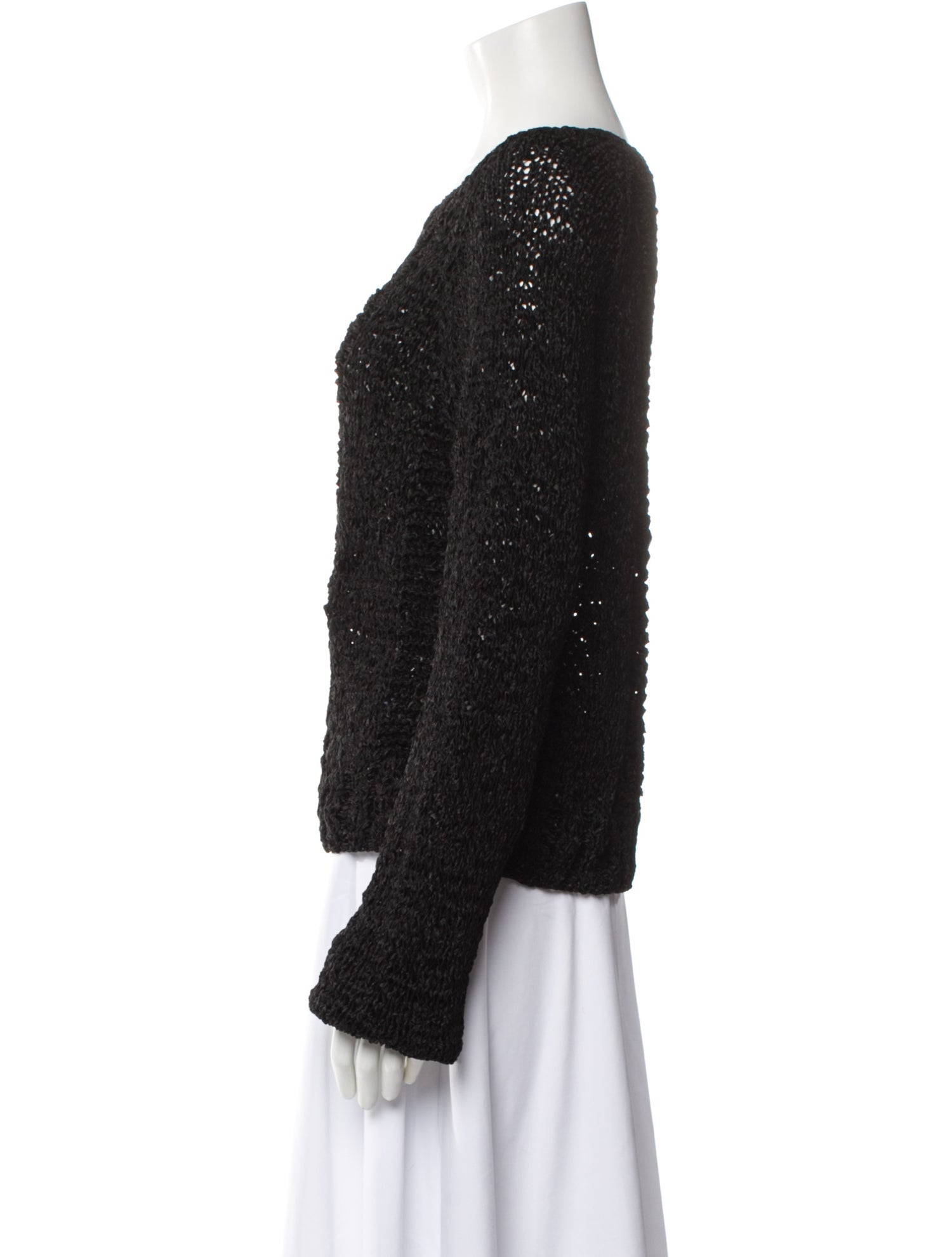 Anthony Vaccarello Scoop Neck Sweater
