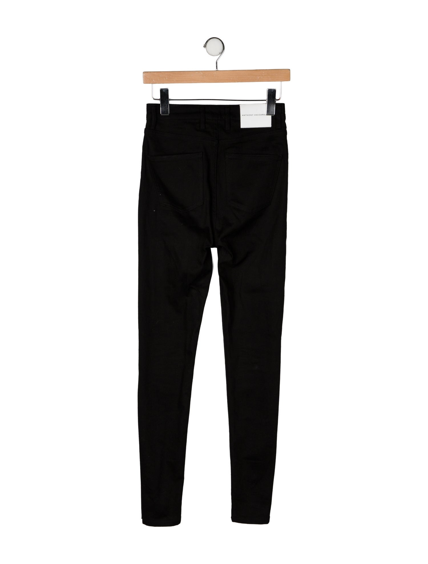 Anthony Vaccarello High-Rise Skinny Leg Jeans