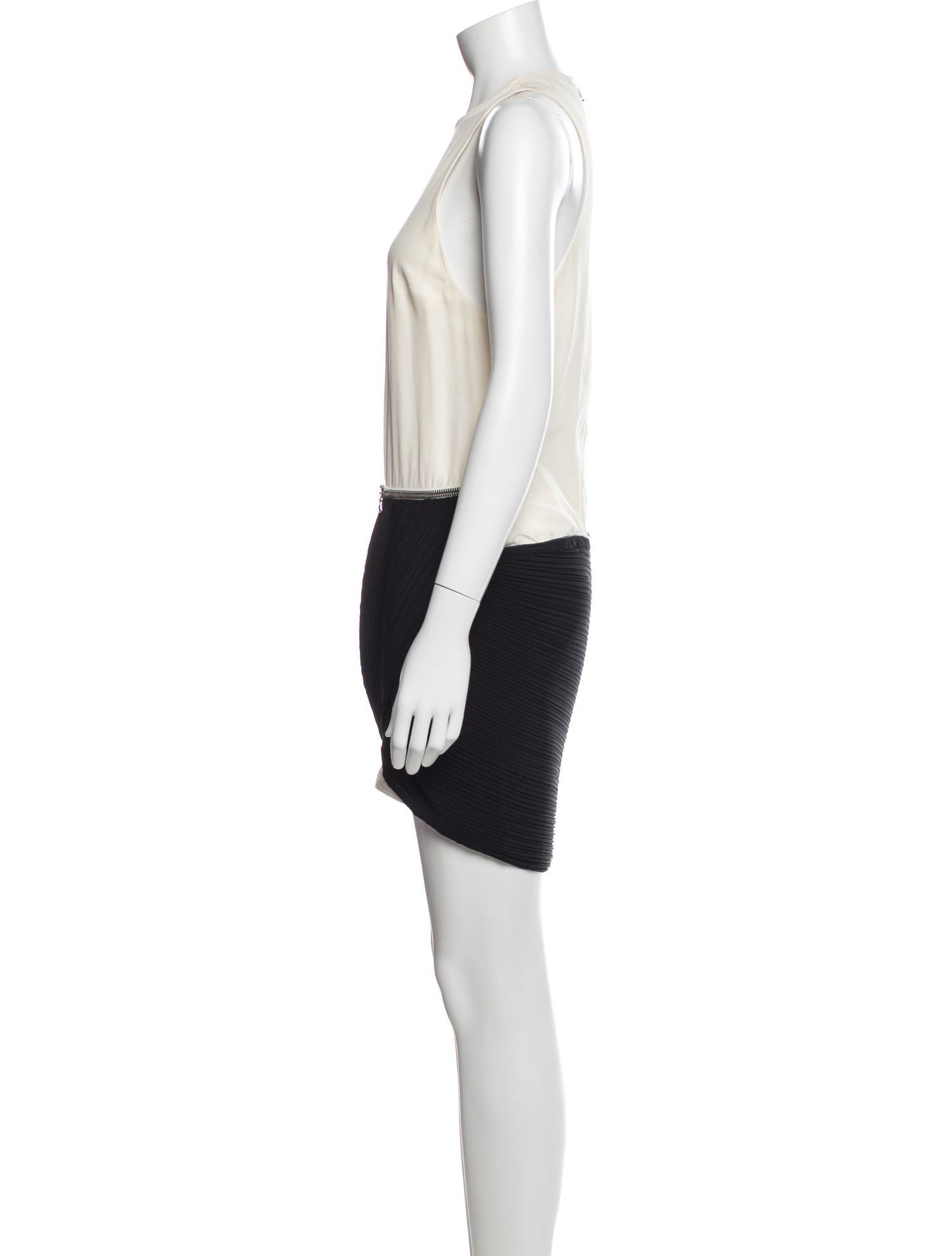 Anthony Vaccarello Silk Mini Dress